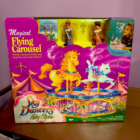 Sky Dancers Magical Flying Carousel Vintage 1995 Rare galoob - Picture 1 of 5